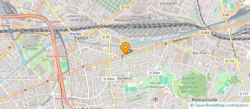 localisation de l'entreprise ASS FEDERATION DES INSTITUTS LEO LAGRAN à PANTIN