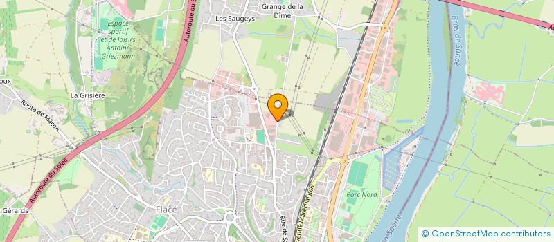 localisation de l'entreprise ASS FEDERATION GROUPAMA RHONE ALPES AUVERGNE DE SAONE ET LOIRE à MACON