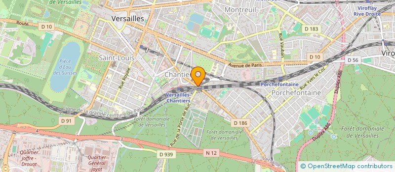 localisation de l'entreprise ASS  FEDERATION NATIONALE DES SS OFFICIE à VERSAILLES