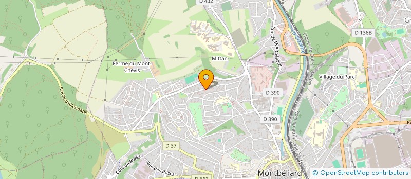 localisation de l'entreprise ASS FEMININ PLURIELLES  MONTBELIARD