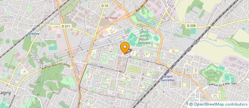 localisation de l'entreprise ASS FEMME AFRIC DE SARCELLE à SARCELLES