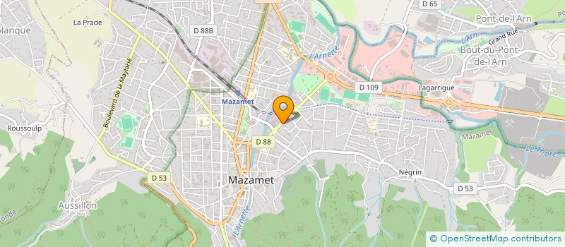 localisation de l'entreprise ASS FERNAND COSTECALDE-MAISON RETRAITE à MAZAMET