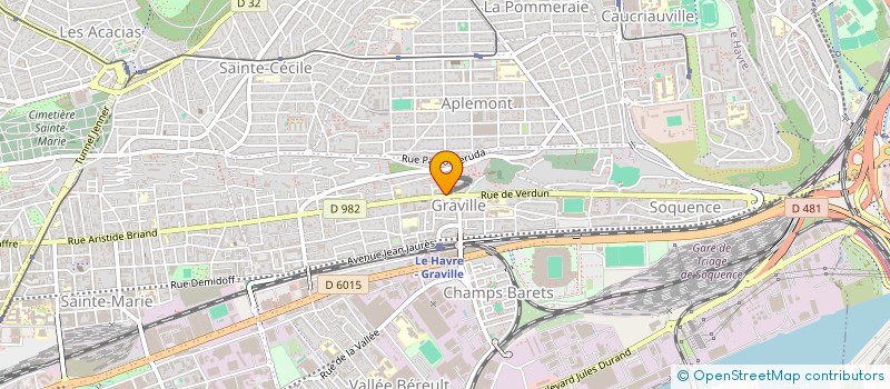 localisation de l'entreprise ASS FESTIVAL ECRTURE THEATRALE CONTEMP  LE HAVRE