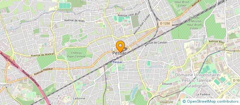 localisation de l'entreprise ASS FESTIVAL INTERN FILM HISTOIRE PESSAC  PESSAC