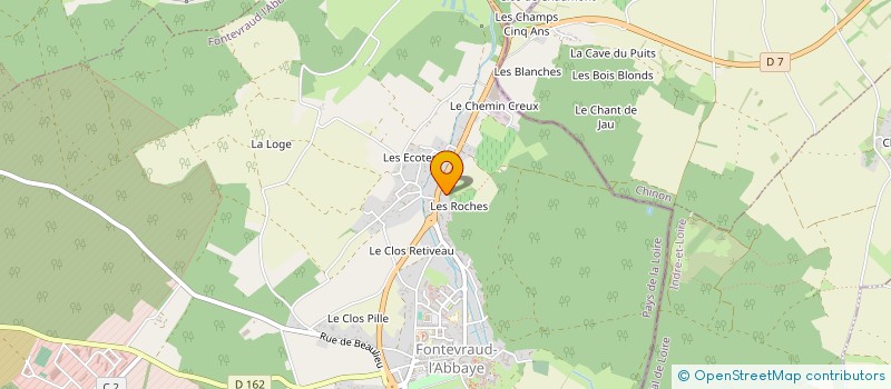 localisation de l'entreprise ASS FESTIVAL TRAGEDIE FRANCAIS à FONTEVRAUD L'ABBAYE