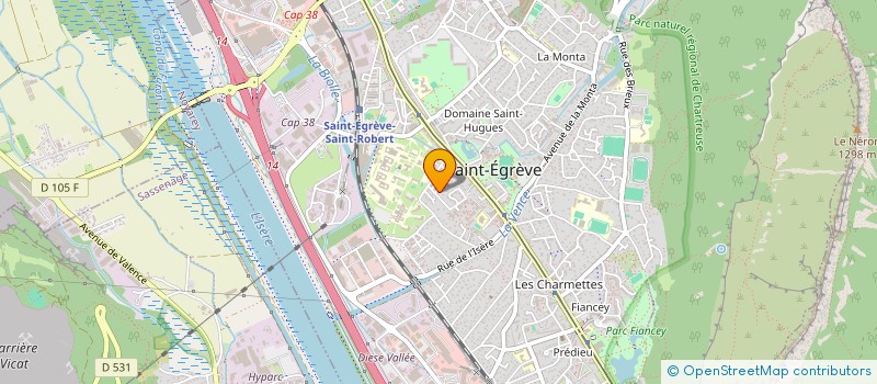 localisation de l'entreprise ASS FETE GPT POSTAL VERCORS GRESIVAUDAN  SAINT-EGREVE