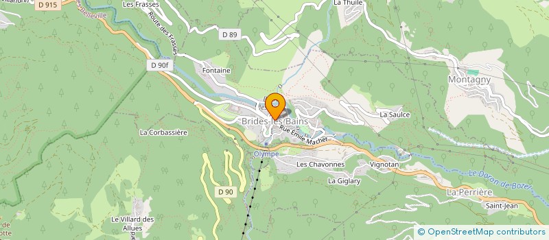 localisation de l'entreprise ASS  FETES MUSICALES EN SAVOIE  BRIDES-LES-BAINS