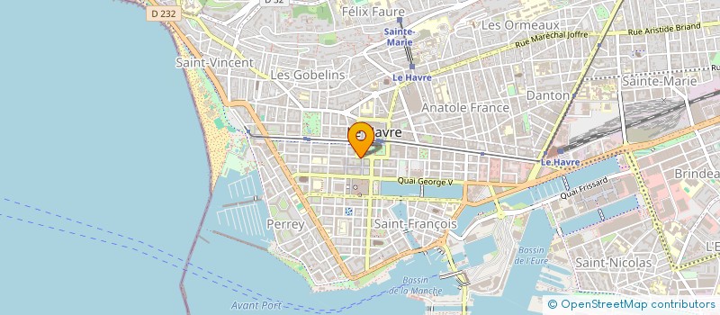 localisation de l'entreprise ASS FIDELITE B LEMAIRE M GRANDET  LE HAVRE