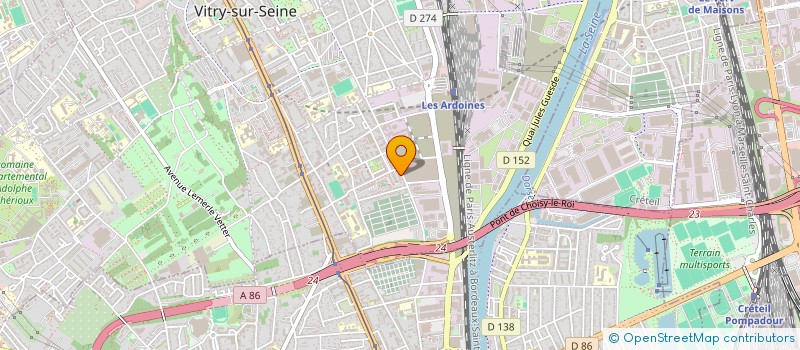 localisation de l'entreprise ASS FII AK FENEEN à VITRY-SUR-SEINE