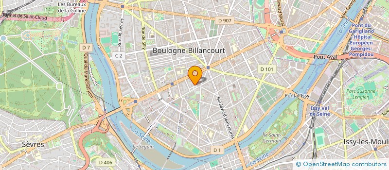 localisation de l'entreprise ASS FINANC CAMPAG ELECTO PIERRE-C BAGUET à BOULOGNE-BILLANCOURT