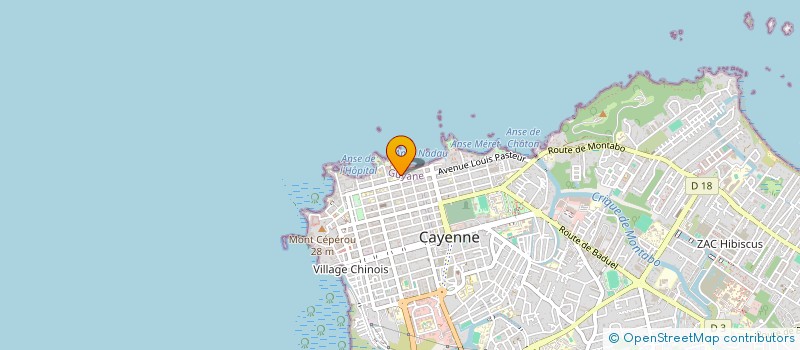 localisation de l'entreprise ASS FINANC CAYENNE UN SOUFFLE NOUVEAU  CAYENNE