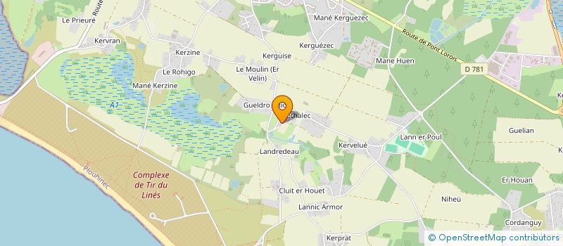 localisation de l'entreprise ASS FINANC ELECTIONS LEGIS MR KERGUERIS à PLOUHINEC