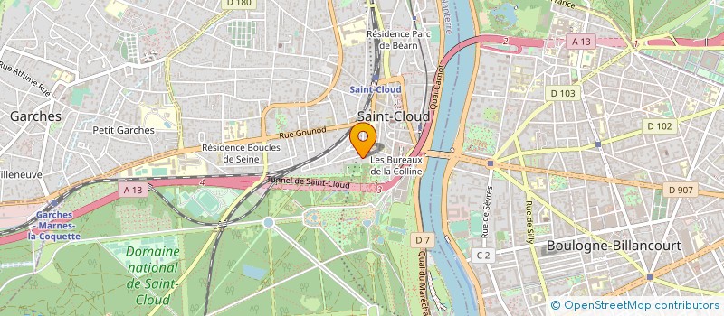 localisation de l'entreprise ASS FINANC ELECTORAL JM LE PEN PRESIDENT à SAINT-CLOUD