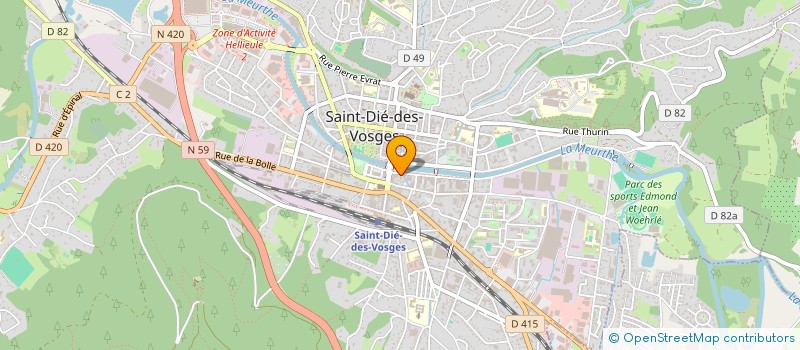 localisation de l'entreprise ASS FINANCEMENT CAMPAGNE MR CHERPION G. à SAINT-DIE-DES-VOSGES