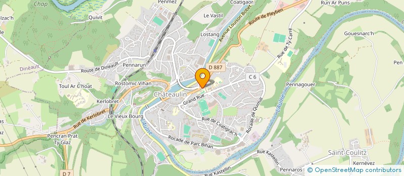 localisation de l'entreprise ASS FINISTERE INFORMATION ORIENTATION à CHATEAULIN