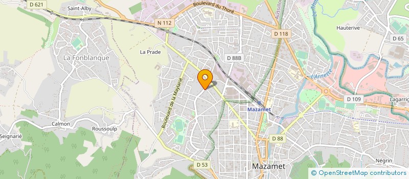 localisation de l'entreprise ASS FJEP USEP COOPERATIVE SCOLAIRE  AUSSILLON