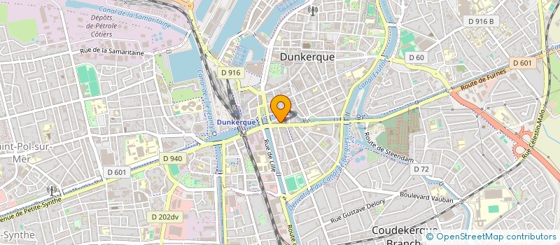 localisation de l'entreprise ASS FLANDRE MARIT ACCOMP SOINS PALLIATIF à DUNKERQUE