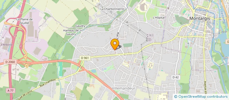 localisation de l'entreprise ASS FLORALE ET HORTICOLE DU GATINAIS à VILLEMANDEUR