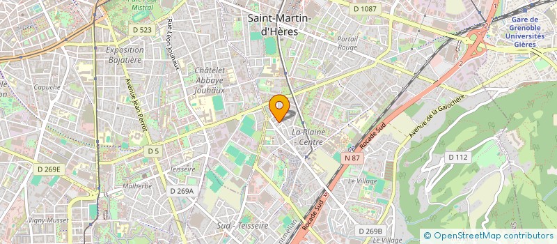 localisation de l'entreprise ASS FLOYD SONO DAVID & FELIX à SAINT-MARTIN-D'HERES