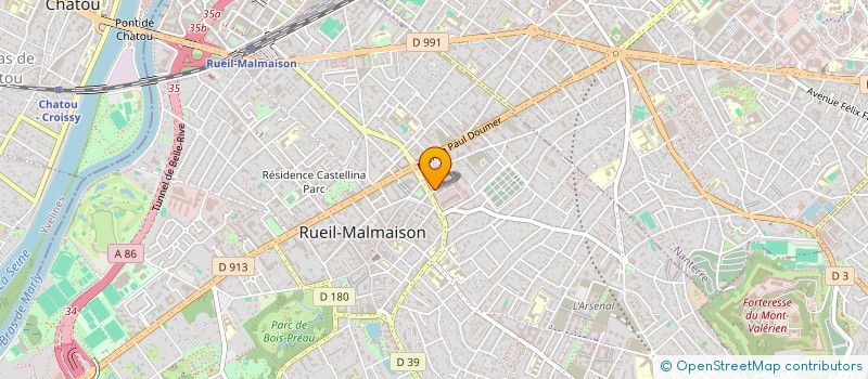 localisation de l'entreprise ASS FNAOM ET ACTDM à RUEIL-MALMAISON