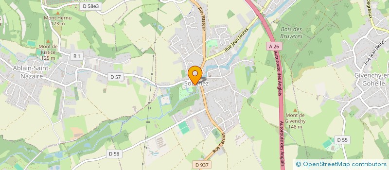 localisation de l'entreprise ASS  FOIRE COMMERCIALE DE SOUCHEZ  SOUCHEZ