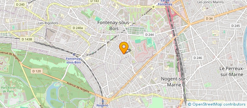 localisation de l'entreprise ASS FOLKLORIQUE ITALIENNE PIACENTINA à FONTENAY-SOUS-BOIS