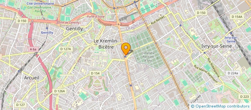 localisation de l'entreprise ASS FONC URBAI LIBRE TERRASSES A TAVERNY à LE KREMLIN-BICETRE