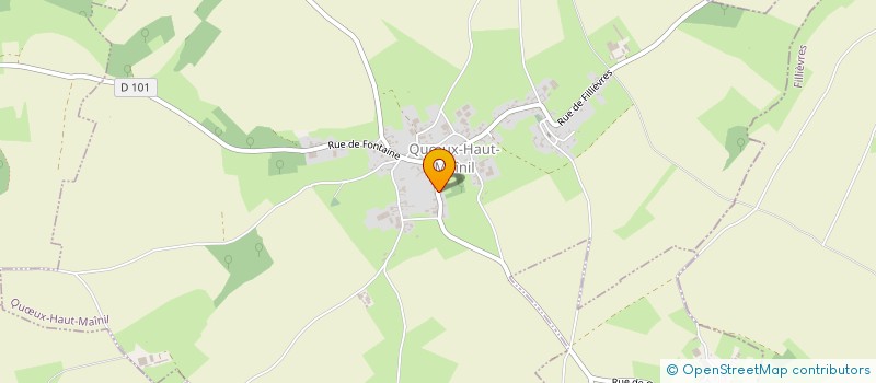 localisation de l'entreprise ASS FONCIERE D'AMENAGEMENT FONCIER AGRICOLE ET FORESTIER INTERCOMMUNALE DE QUOEUX HAUT MAISNIL ET FONTAINE L'ETALON à QUOEUX-HAUT-MAINIL