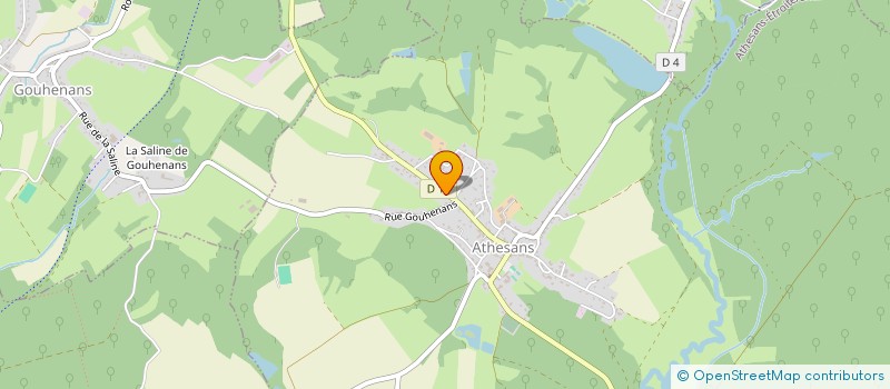 localisation de l'entreprise ASS FONCIERE D ATHESANS ETROITEFONTAINE  ATHESANS-ETROITEFONTAINE