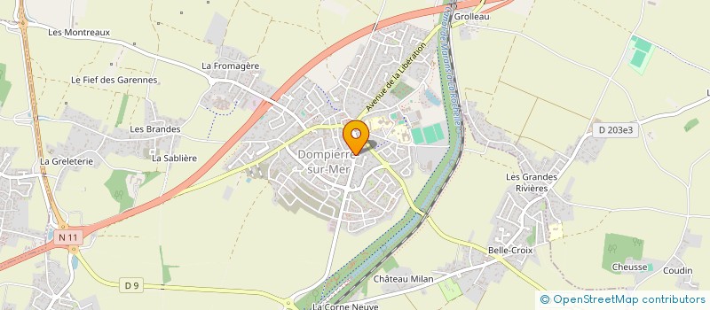 localisation de l'entreprise ASS FONCIERE DE DOMPIERRE SUR MER  DOMPIERRE-SUR-MER