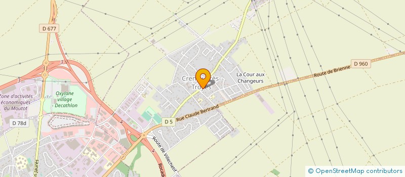 localisation de l'entreprise ASS FONCIERE DE REMEMBREMENT  CRENEY-PRES-TROYES