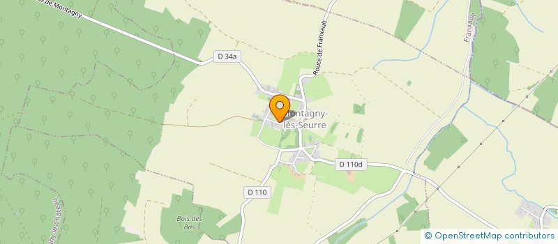 localisation de l'entreprise ASS FONCIERE DE REMEMBREMENT  MONTAGNY-LES-SEURRE