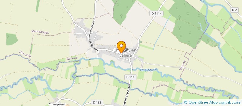 localisation de l'entreprise ASS FONCIERE DE REMEMBREMENT  CHEVIGNY-EN-VALIERE