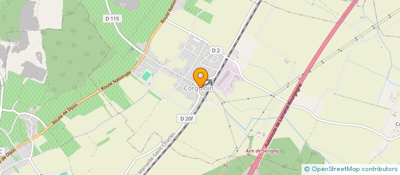 localisation de l'entreprise ASS FONCIERE DE REMEMBREMENT  CORGOLOIN