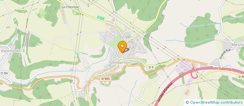 localisation de l'entreprise ASS FONCIERE DE REMEMBREMENT  SAVIGNY-SOUS-MALAIN