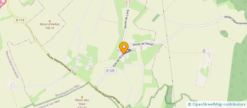 localisation de l'entreprise ASS FONCIERE DE REMEMBREMENT D'HALINGHEN  HALINGHEN