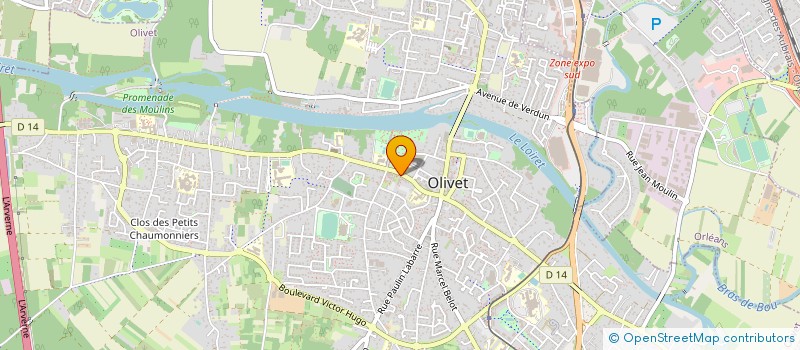 localisation de l'entreprise ASS FONCIERE DE REMEMBREMENT D'OLIVET à OLIVET
