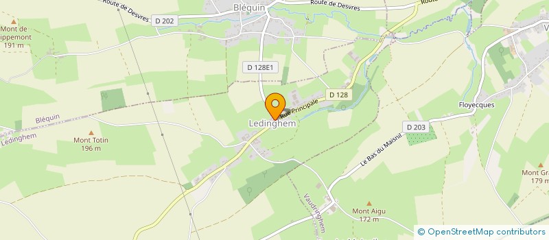 localisation de l'entreprise ASS FONCIERE DE REMEMBREMENT LEGINGHEIM  LEDINGHEM