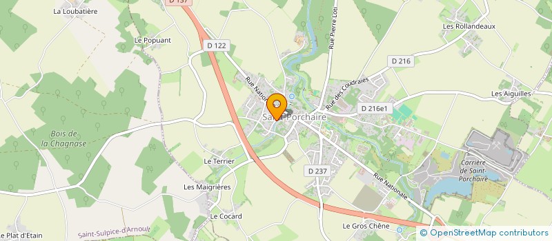 localisation de l'entreprise ASS FONCIERE DE SAINT PORCHAIRE à SAINT-PORCHAIRE
