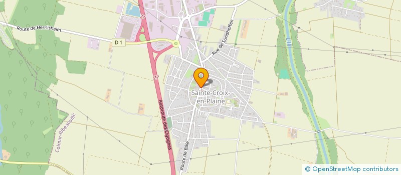 localisation de l'entreprise ASS FONCIERE DE STE CROIX EN PLAINE à SAINTE-CROIX-EN-PLAINE