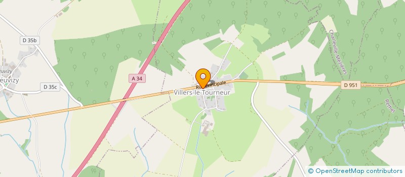 localisation de l'entreprise ASS FONCIERE DE VILLERS LE TOURNEUR  VILLERS-LE-TOURNEUR