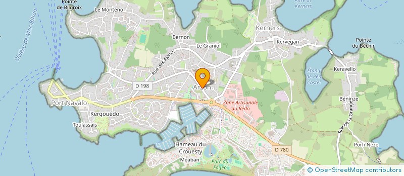 localisation de l'entreprise ASS FONCIERE DU PETIT MOUSSE à ARZON