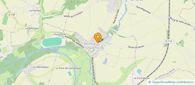 localisation de l'entreprise ASS FONCIERE MONTIGNAC CHARENTE VOUHARTE à MONTIGNAC-CHARENTE