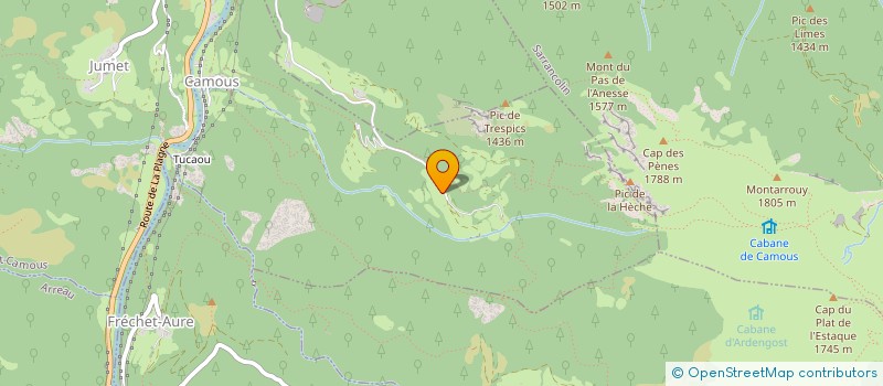 localisation de l'entreprise ASS FONCIERE PASTOR HTE VALLEE CAMOUS  BEYREDE-JUMET-CAMOUS