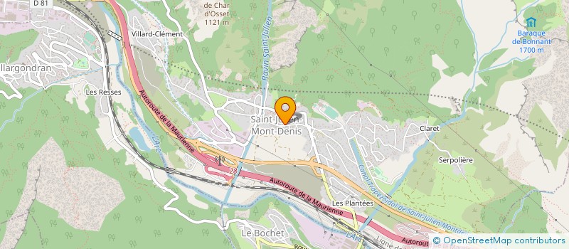 localisation de l'entreprise ASS FONCIERE PASTORALE AUTORISEE DE SAINT JULIEN à SAINT-JULIEN-MONT-DENIS