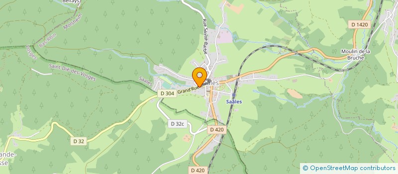 localisation de l'entreprise ASS FONCIERE PASTORALE DU COL DE SAALES  SAALES