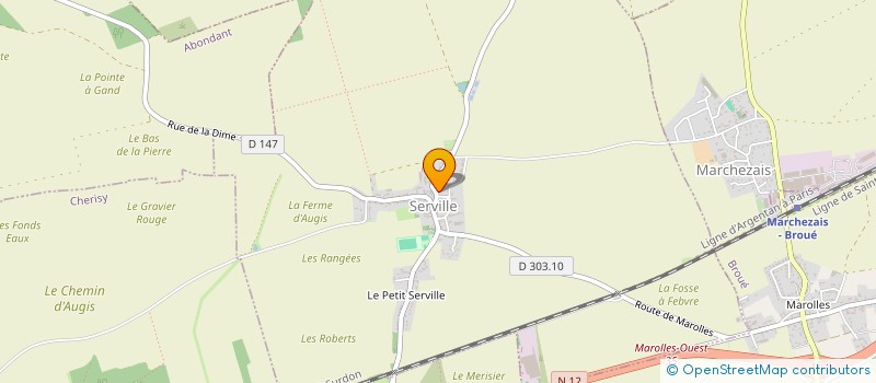 localisation de l'entreprise ASS FONCIERE REMEMB ABONDANT SERVILLE à ABONDANT
