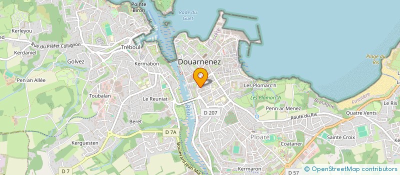 localisation de l'entreprise ASS FONCIERE REMEMBREMENT  DOUARNENEZ
