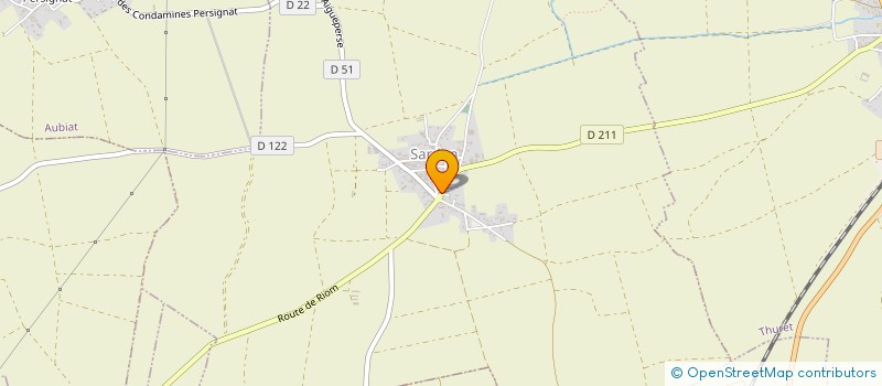 localisation de l'entreprise ASS FONCIERE REMEMBREMENT D AIGUEPERSE  AIGUEPERSE