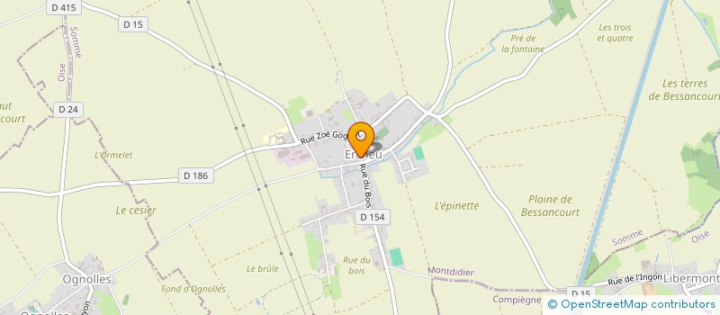 localisation de l'entreprise ASS FONCIERE REMEMBREMENT D'ERCHEU  ERCHEU